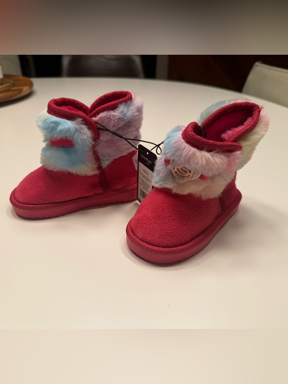 NWT bebe Girls' Faux-Fur Winter Boots
